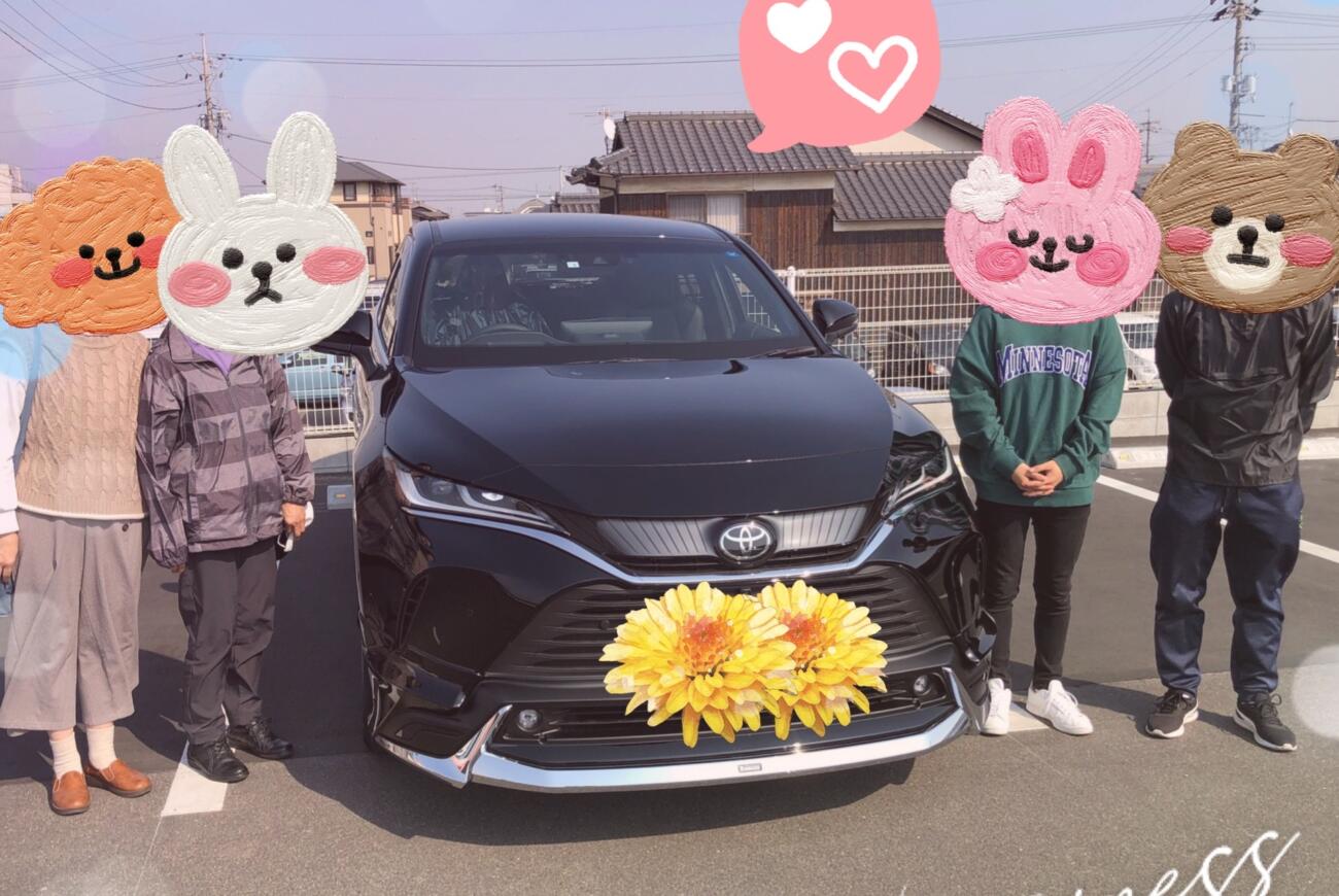 納車式 倉敷市K様 ハリアー