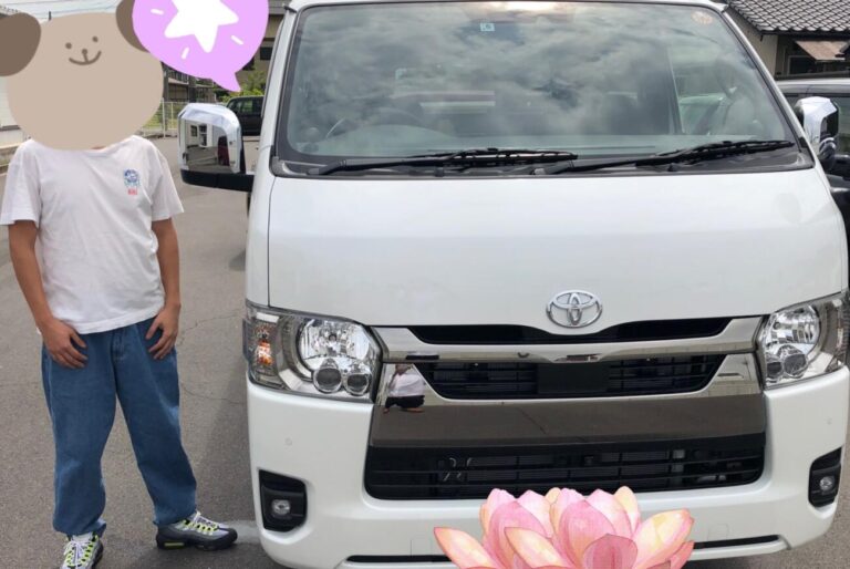 納車式 岡山市K様 ハイエース