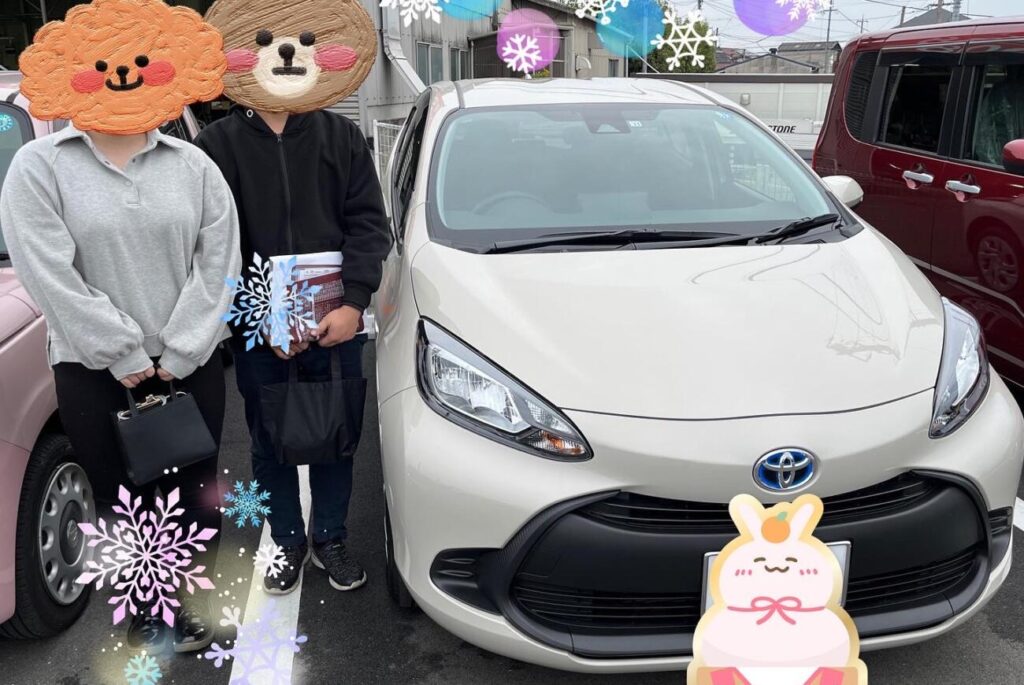 納車式 岡山市N様 アクア