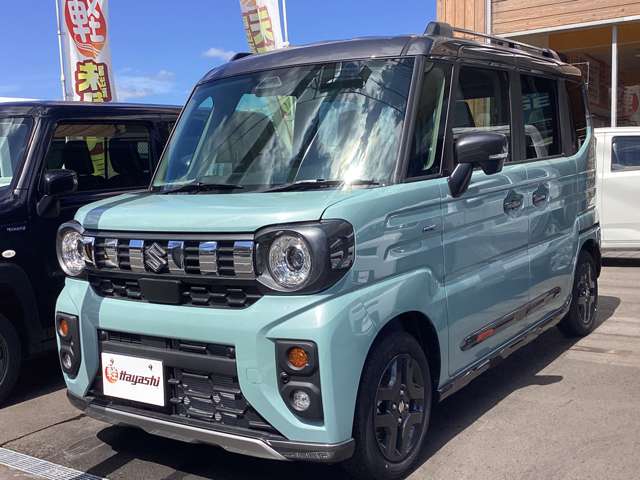 スズキ スペーシアギア HYBRID XZ 届出済未使用車 走行距離10km以下 車検1年以上あり 車台番号487