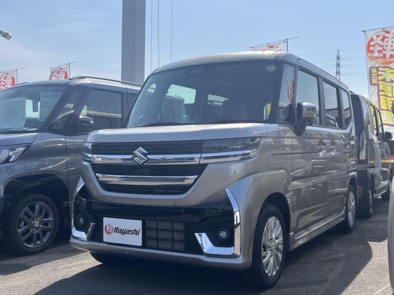 スズキ スペーシア カスタム HYBRID GS 届出済未使用車 走行距離10km以下 車検1年以上あり 車台番号376