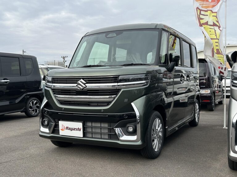 スズキ スペーシア カスタム HYBRID GS 届出済未使用車 走行距離10km以下 車検1年以上あり 車台番号336