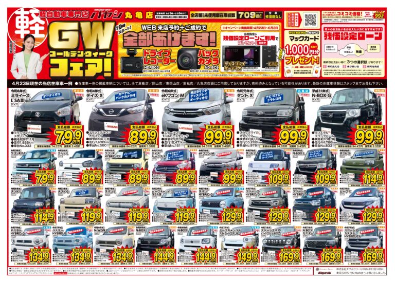 GWフェア！全部あげます！