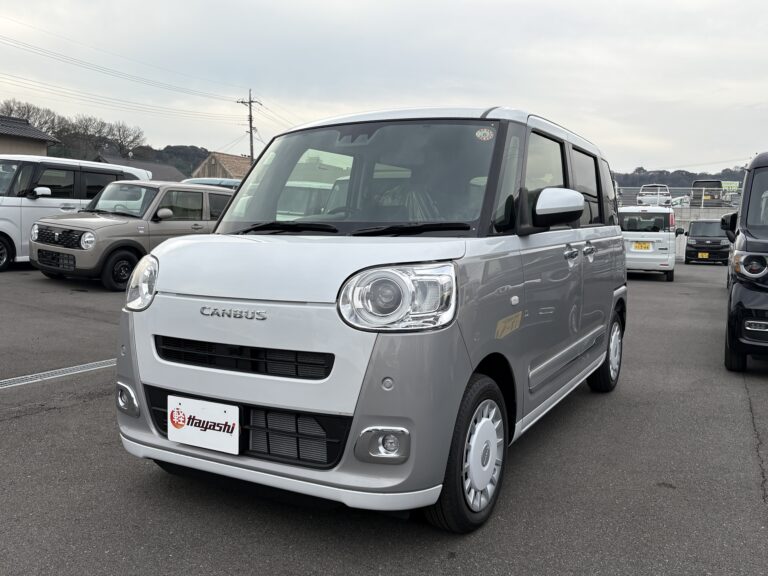 ダイハツ ムーヴキャンバス ストライプスG 届出済未使用車 走行距離10km以下 車検1年以上あり 車台番号830