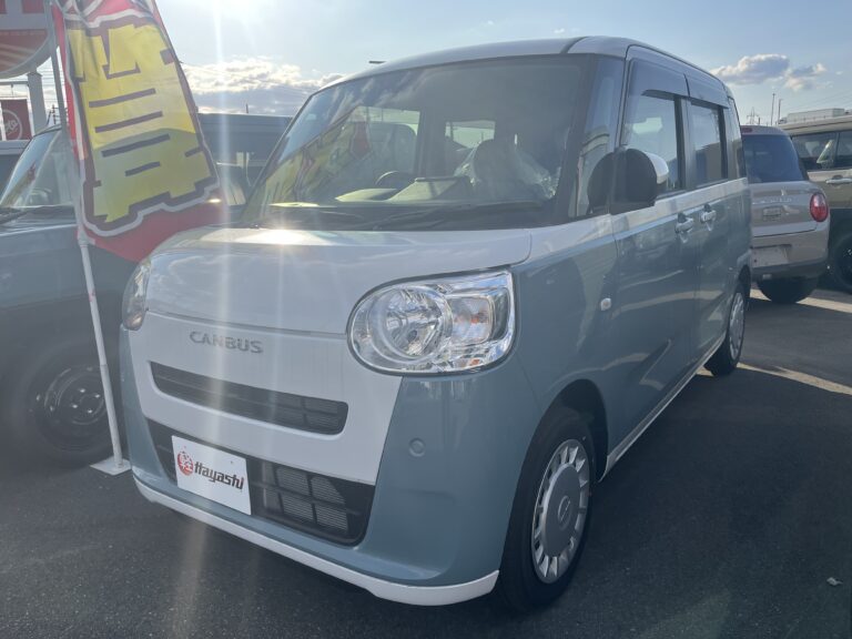 ダイハツ ムーヴキャンバス ストライプスX 届出済未使用車 走行距離1,000km以下 車検1年以上あり 車台番号408