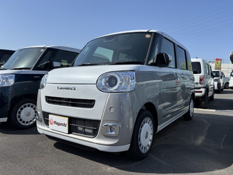 ダイハツ ムーヴキャンバス ストライプスG 届出済未使用車 走行距離10km以下 車検1年以上あり 車台番号108