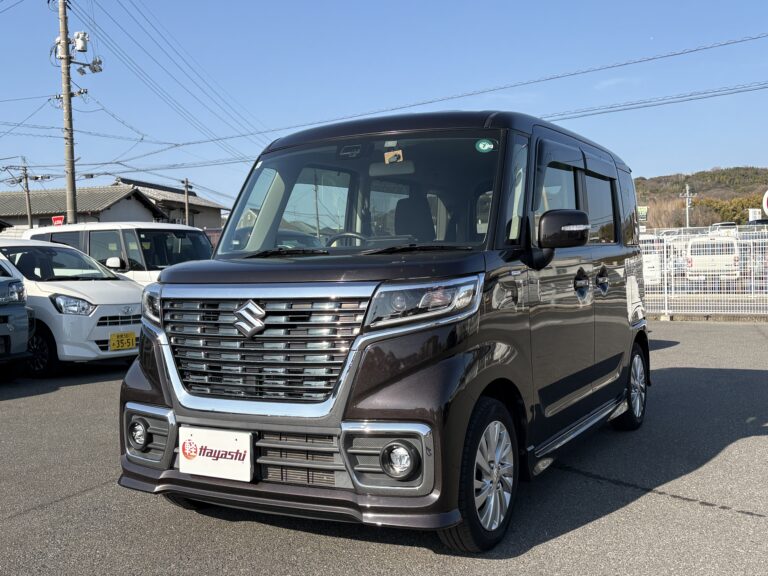 スズキ スペーシア カスタムハイブリッドGS 届出済未使用車 車検整備付 車台番号120