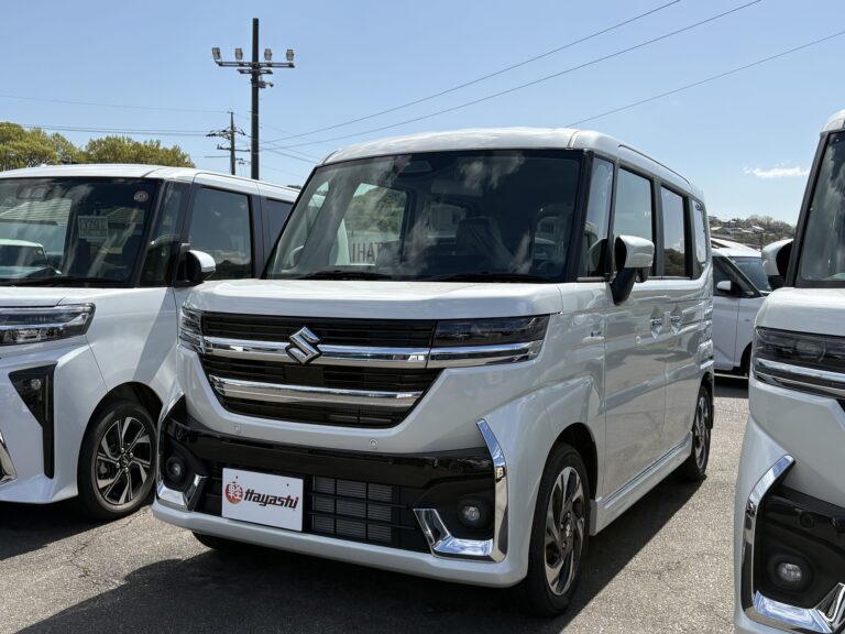 スズキ スペーシア カスタム HYBRID XS 届出済未使用車 走行距離10km以下 車検1年以上あり 車台番号612