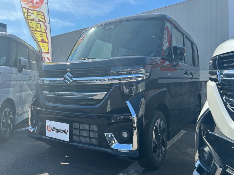 スズキ スペーシア カスタム HYBRID XS 届出済未使用車 中古車 走行距離10km以下 車検1年以上あり 車台番号118