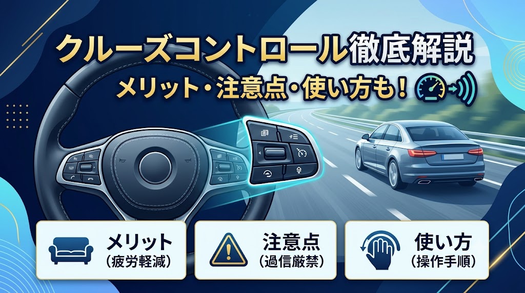 クルーズコントロールとは？メリットと注意点や使い方も解説