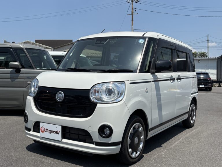 ダイハツ ムーヴキャンバス GブラックアクセントLTD SAⅢ 中古車 走行距離38,000km 109.9万円 パールホワイトⅢ 車台番号120