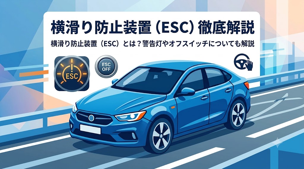 横滑り防止装置（ESC）とは？警告灯やオフスイッチについても解説