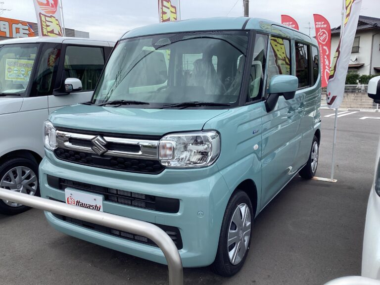 スズキ スペーシア HYBRID G 届出済未使用車 中古車 走行距離12km 149.9万円 オフブルーメタリック 車台番号689