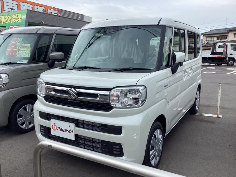 スズキ スペーシア HYBRID G 届出済未使用車 中古車 走行距離5km 149.9万円 ピュアホワイトパール 車台番号435