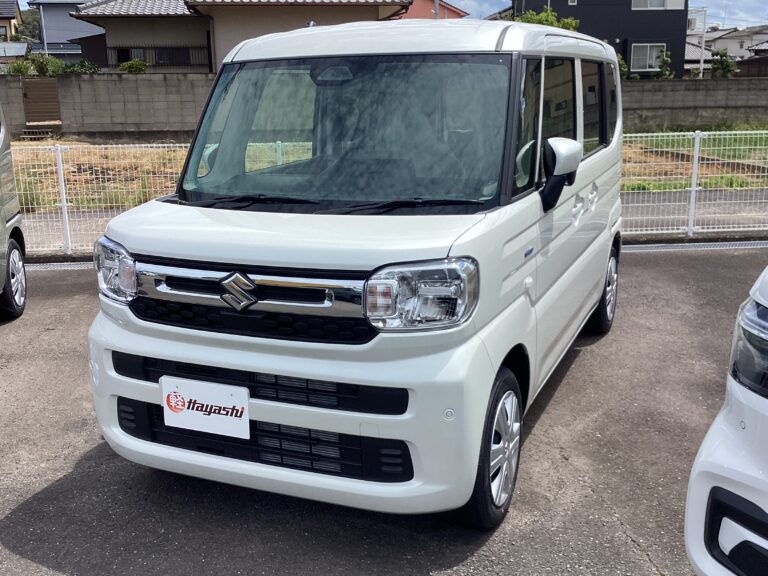 スズキ スペーシア HYBRID X 届出済未使用車 中古車 走行距離4km 169.9万円 ピュアホワイトパール 車台番号671