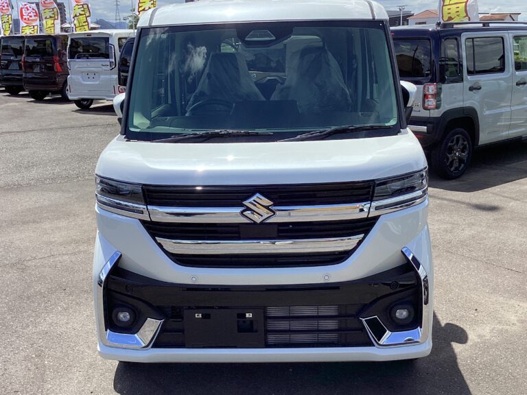 スズキ スペーシア カスタム HYBRID GS 届出済未使用車 中古車 走行距離3km 179.9万円 ピュアホワイトパール 車台番号359