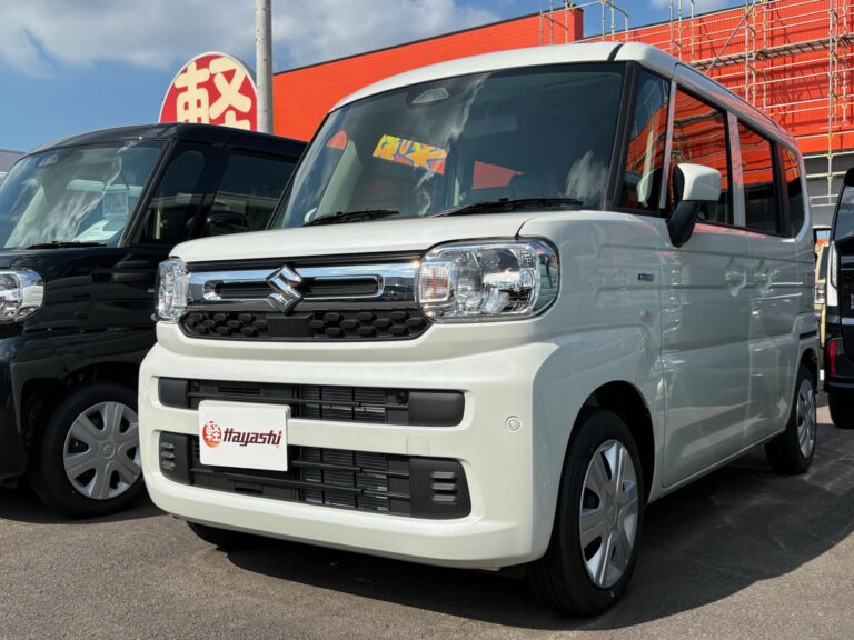 スズキ スペーシア HYBRID X 届出済未使用車 中古車 走行距離3km 169.9万円 ピュアホワイトパール 車台番号222