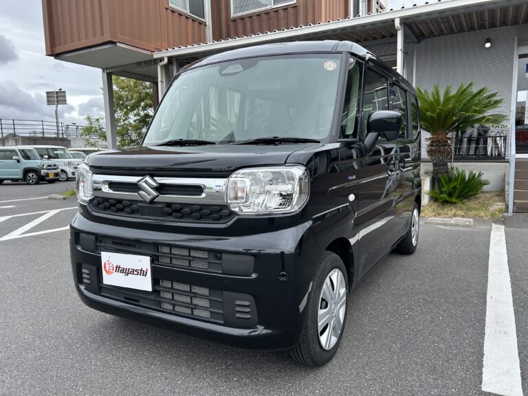 スズキ スペーシア HYBRID G 中古車 走行距離5,698km 139.9万円 ブルーイッシュブラックパール3 車台番号888