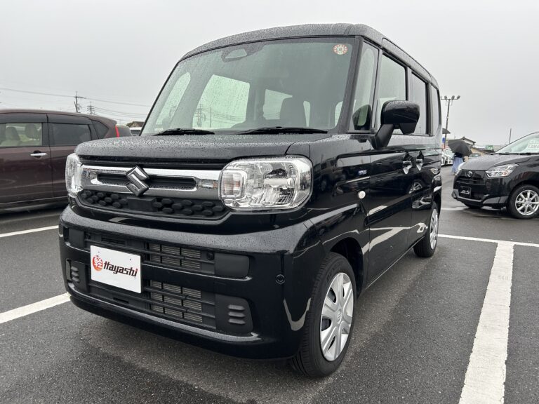 スズキ スペーシア HYBRID G 中古車 走行距離8,889km 139.9万円 ブルーイッシュブラックパール3 車台番号488