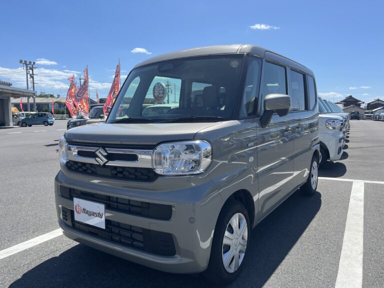 スズキ スペーシア HYBRID G 中古車 走行距離7,648km 139.9万円 モスグレーメタリック 車台番号625