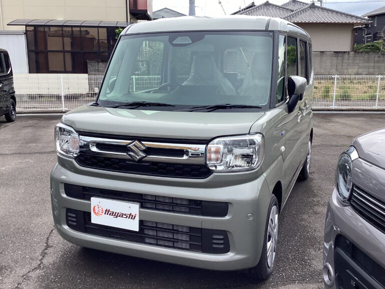 スズキ スペーシア HYBRID X 届出済未使用車 中古車 走行距離5km 169.9万円 モスグレーメタリック 車台番号968