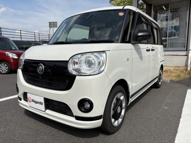ダイハツ ムーヴキャンバス GブラックアクセントVS SAⅢ 中古車 走行距離31,135km 119.9万円 パールホワイトⅢ 車台番号445