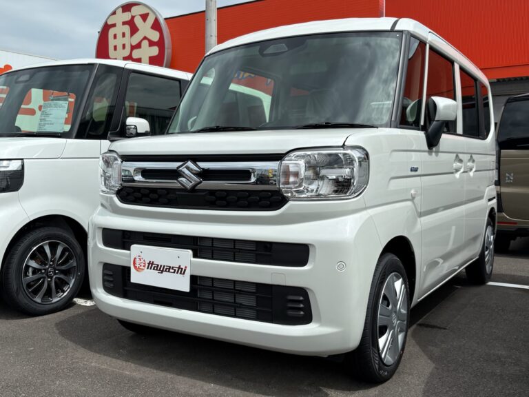 スズキ スペーシア HYBRID X 届出済未使用車 中古車 走行距離7km 169.9万円 ピュアホワイトパール 車台番号054