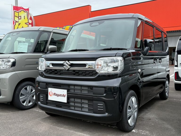 スズキ スペーシア HYBRID G 届出済未使用車 中古車 走行距離4km 149.9万円 ブルーイッシュブラックパール3 車台番号824