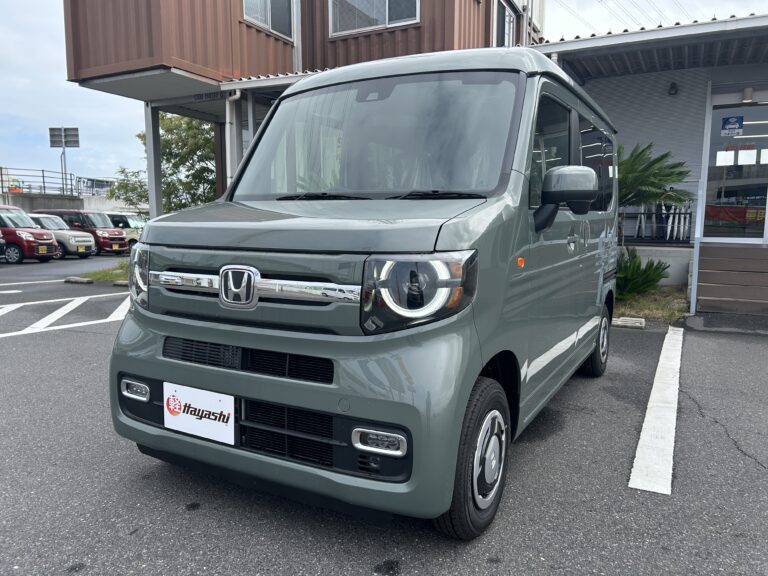 ホンダ N-VAN FUN 届出済未使用車 中古車 走行距離4km 174.9万円 ボタニカルグリーンパール 車台番号630
