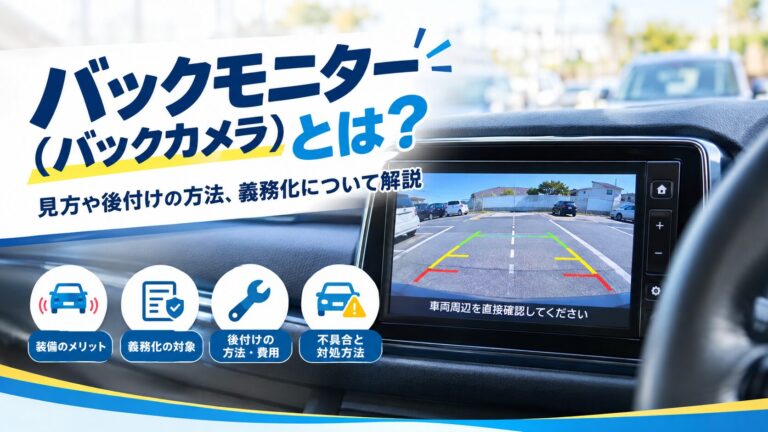 バックモニター（バックカメラ）とは？見方や後付けの方法、義務化について解説